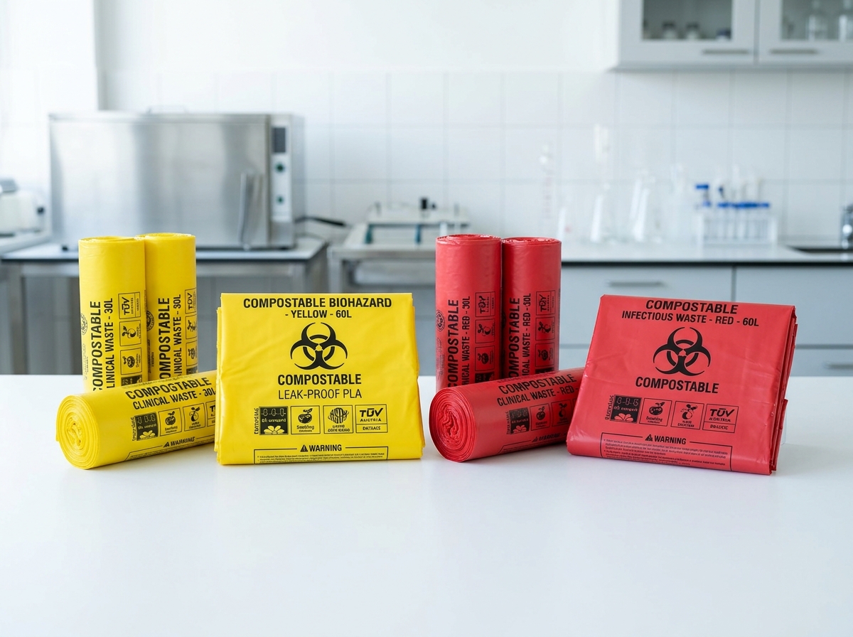 Colour-Coded Compostable Bio-Medical Waste Bags