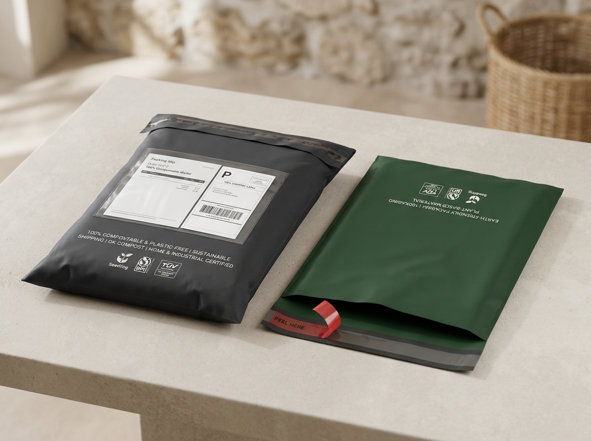 100% Compostable E-Commerce Courier & Mailing Bags